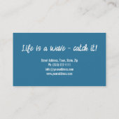 サーフインストラクターサーフィンレッスビッグ海波 名刺 (裏面)