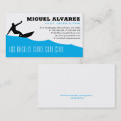 サーフインストラクター |サーファーのアクティブレクリエーション 名刺 (正面/裏面)