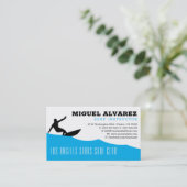 サーフインストラクター |サーファーのアクティブレクリエーション 名刺 (スタンド正面)