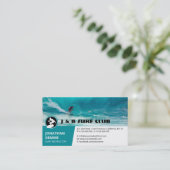 サーフインストラクター |サーフボードのアクティブレクリエーション 名刺 (スタンド正面)