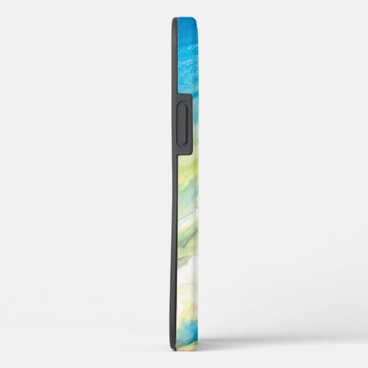 サーフウォーターカラーブルーウェーブアンドサンドビーチ Case-Mate iPhoneケース (裏面 / 右)