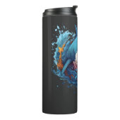 サーフェスの下：サメのスタイル タンブラー (回転左)