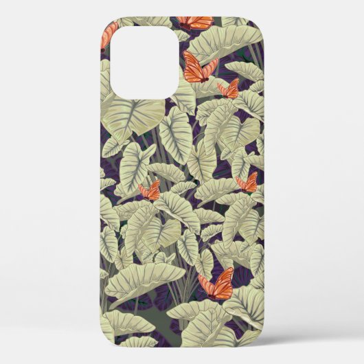 サーフェスバタフライパターンをデザインしたアート、アート、co Case-Mate iPhoneケース (裏面)