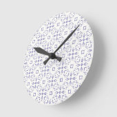 サーフェスパターンデザイン – ラウンドラージクロック ラウンド壁時計 (傾斜)