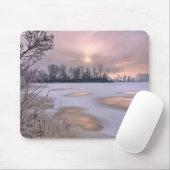サーフェ凍っていス |イタリア，ピエモンテ，ポー川 マウスパッド (マウス)