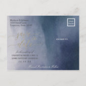 サーフエレガントズ・デ結婚ータ救の水色 案内ポストカード (裏面)