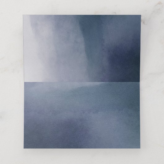 サーフエレガントテーブル番号の淡水色 プレイスカード (内部開封)