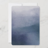 サーフエレガント結婚式招待状の水色 招待状 (裏面)