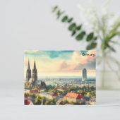 サーフオールドアートヴィンテージ旅行ベルリンドイツシティ ポストカード (スタンド正面)