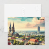 サーフオールドアートヴィンテージ旅行ベルリンドイツシティ ポストカード (正面/裏面)