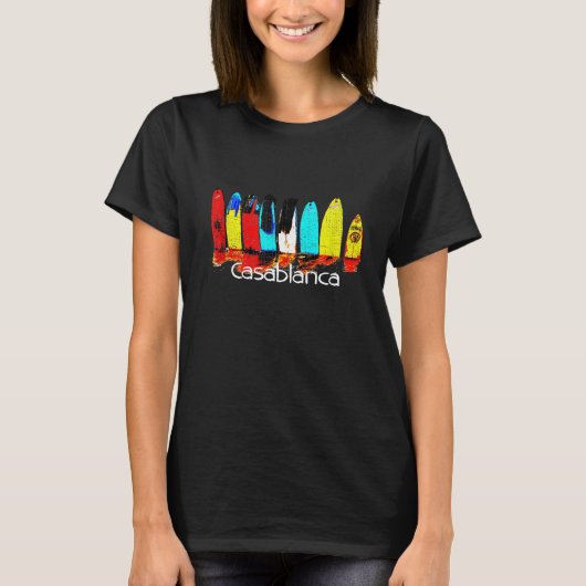サーフカサブランカモロッコ Tシャツ (正面)