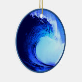 サーフカッコいいスタイルブルーウェーブ セラミックオーナメント (右)