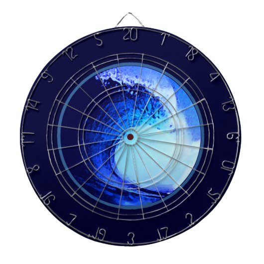 サーフカッコいいスタイルブルーウェーブ ダーツボード (正面)