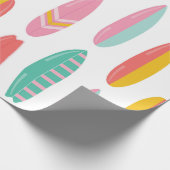 サーフカラフルボードパターン ラッピングペーパー (角)