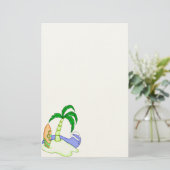 サーフカラフルボード島6文房具 便箋 (スタンド正面)