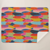 サーフカラフルボー シェルパブランケット (正面(横))