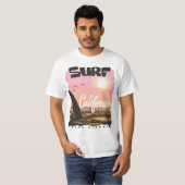 サーフカリフォルニアウェーブライダー Tシャツ (正面フル)