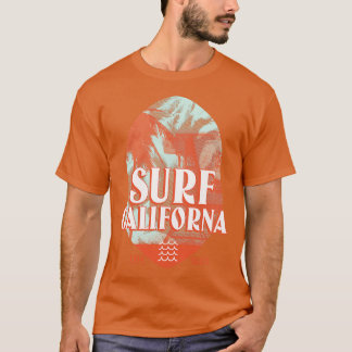 サーフカリフォルニアサーフィンメンズTシャツ Tシャツ
