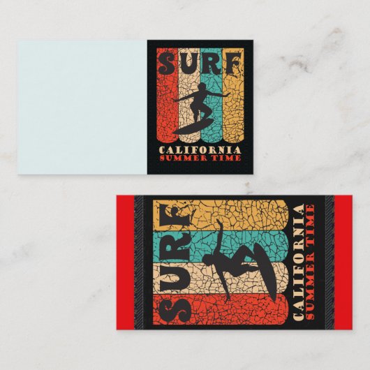 サーフカリフォルニア 名刺 (正面/裏面)