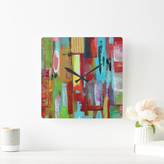 サーフクラブウォールクロック スクエア壁時計 (ホーム)