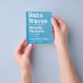 サーフクールァー卒業パーティーの写真 チラシ (手)