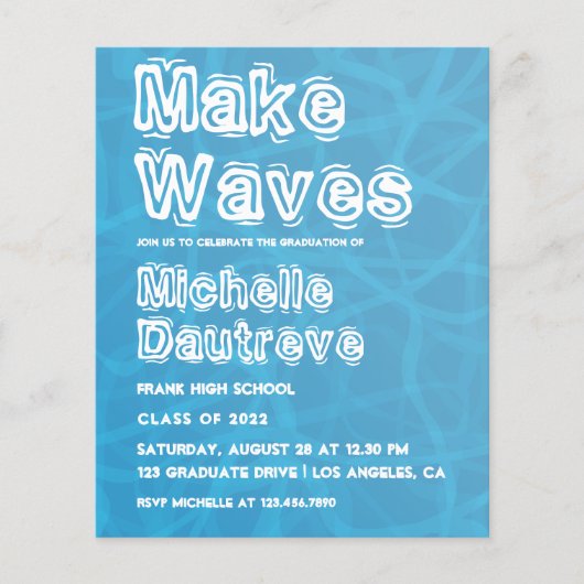 サーフクールァー卒業パーティーの写真 チラシ (正面)