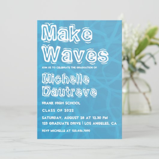 サーフクールァー卒業パーティーの写真 招待状 (スタンド正面)