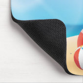 サーフクールボードでビーチの夏 マウスパッド (コーナー)