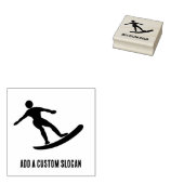 サーフクールボードガイ波をキャッチ – 独自の文字 ラバースタンプ (押印)