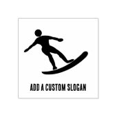 サーフクールボードガイ波をキャッチ – 独自の文字 ラバースタンプ (インプリント)