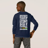 サーフグループルール!!!(白) Tシャツ (裏面フル)