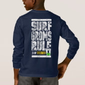 サーフグループルール!!!(白) Tシャツ (裏面)