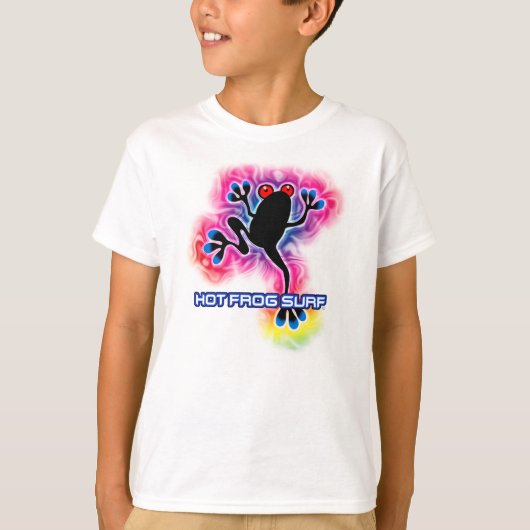 サーフサイケデリックフロッグタンク上部T Tシャツ (正面)