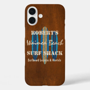 サーフサインモカスタマイズノグラムハワイアンサーフボード iPhone 16 PLUSケース