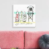 サーフサンクレメンテキャンバスウォールアート キャンバスプリント (インサイチュ (リビング))