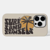 サーフサンドサンセットビーチライフパームツリー Case-Mate iPhoneケース (裏面 (横))