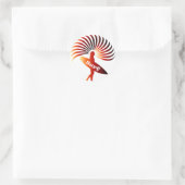 サーフサーファーサーフィンボード波サンビーチ ラウンドシール (バッグ)