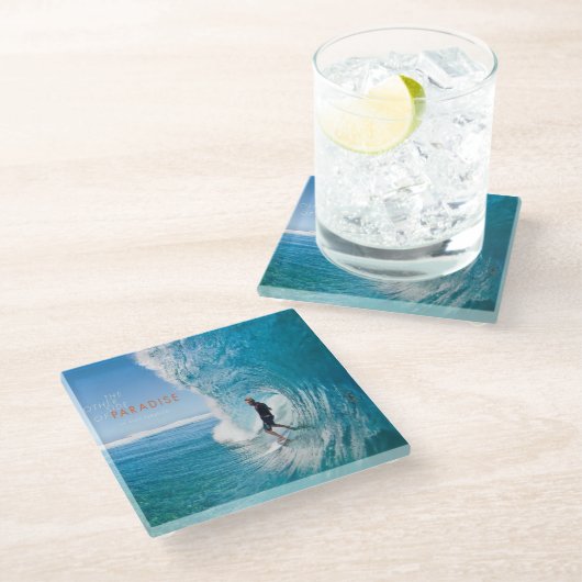 サーフサーフィンサーファー ガラスコースター (アングル)