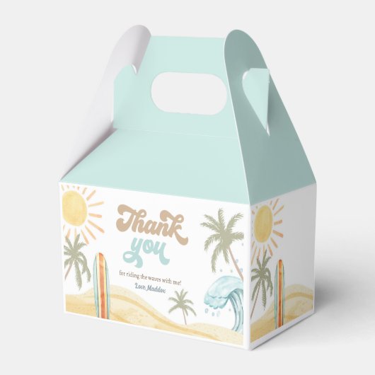 サーフサーフィンレトロザビッグワンボーイ誕生日のお願い フェイバーボックス (正面サイド)