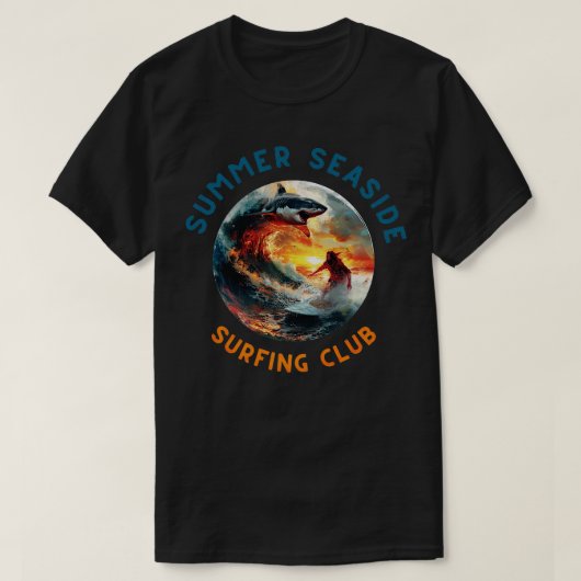 サーフサーフィン夏波海No2 Tシャツ (デザイン正面)