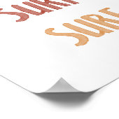 サーフサーフサーフプリント ポスター (角)