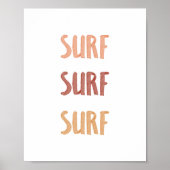 サーフサーフサーフプリント ポスター (正面)