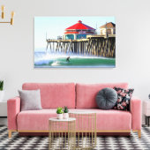 サーフシティハンティントンビーチCa キャンバスプリント (インサイチュ (リビング))