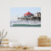 サーフシティハンティントンビーチCa ポスター (キッチン)