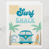 サーフシャックサイン |サーフパーティー記号 |ビーチパーティー (正面/裏面)