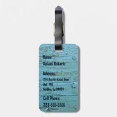 サーフシャックハワイアンウフェイクッド ラゲッジタグ (裏面縦)