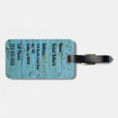 サーフシャックハワイアンウフェイクッド ラゲッジタグ (裏面横)