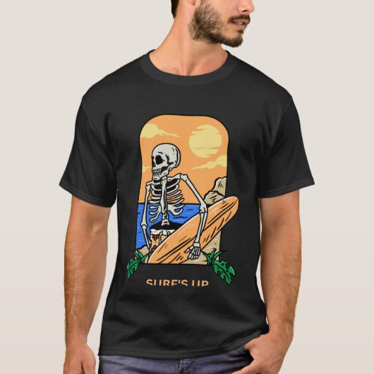 サーフスアップクールビーチビベス Tシャツ (正面)