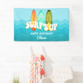 サーフスアップサーフボード誕生日 横断幕 (インサイチュ)