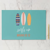 サーフスアップBOYサーフボード誕生日パーティーランチョンマット ペーパーパッド (インサイチュ)